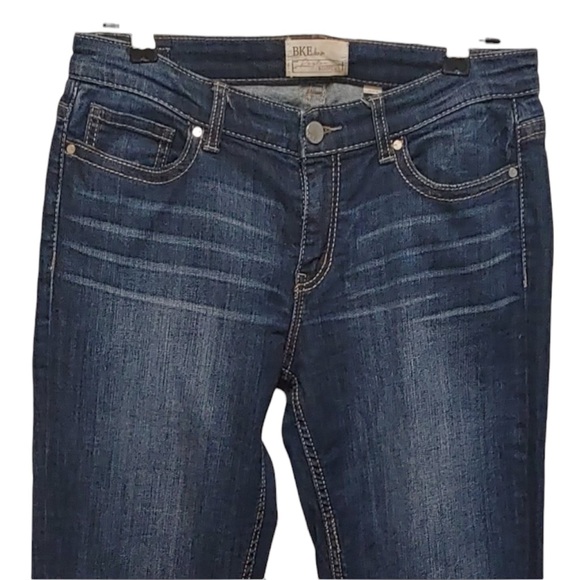 BKE Payton Bootcut BUCKLE Jeans Mid-Rise Dark Wash Stretch Denim 27x33 1/2 Long - Picture 2 of 16